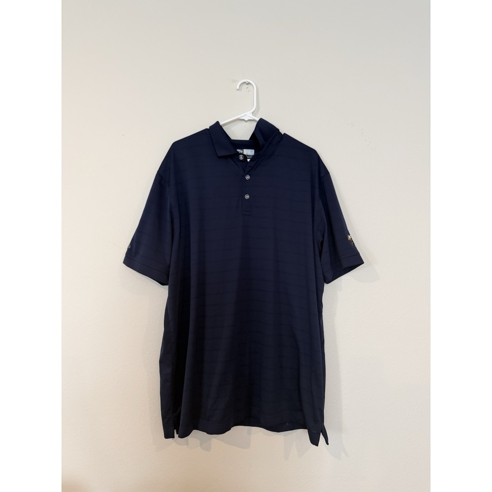 Men's Callaway Polo In Blue Size XXL With Bee Embroidered On Sleeve